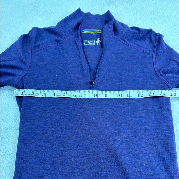 Smartwool Purple 1/4 Zip Pullover Size Small - Picture 6 of 7